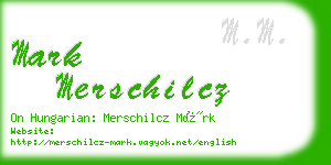 mark merschilcz business card